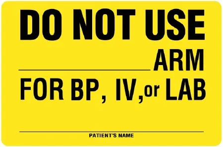 United Ad Label - ULPE401 - Pre-printed Label Auxiliary Label Yellow Paper Do Not Use Flursnt Safety And Instructional 2-5/8 X 4 Inch