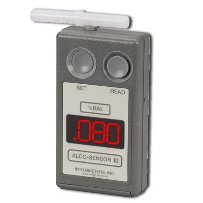 Intoximeters - Alco-Sensor III - 12-0210-00 - Breath Analyzer Alco-sensor Iii Clia Waived