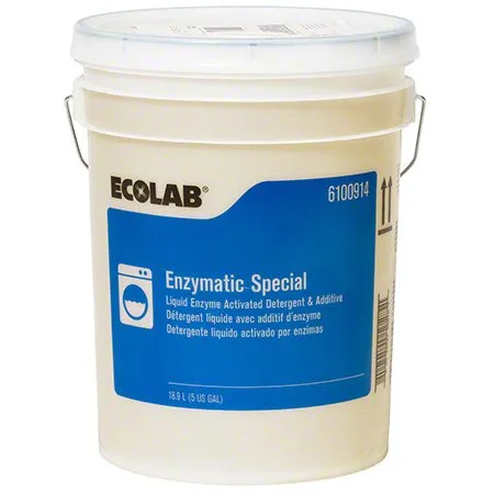 Ecolab - Ecolab Enzymatic Special - 6100914 - Laundry Detergent Ecolab Enzymatic Special 5 gal. Pail Liquid Floral Scent