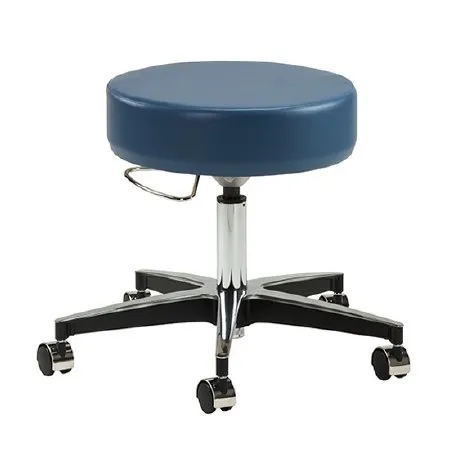 Clinton Industries - Premier Series - 2156-3WG - Exam Stool Premier Series Backless Pneumatic Height Adjustment 5 Casters Warm Gray