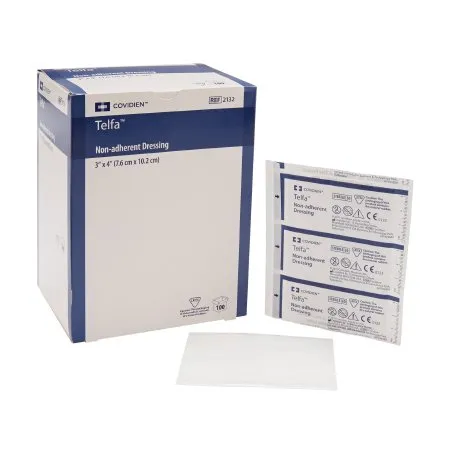 Cardinal - Telfa Ouchless - 2132- - Non Adherent Dressing  3 X 4 Inch Sterile Rectangle