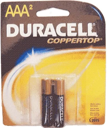 Procter & Gamble - Duracell Coppertop - 04133322401 - Alkaline Battery Duracell Coppertop Aaa Cell 1.5v Disposable 2 Pack