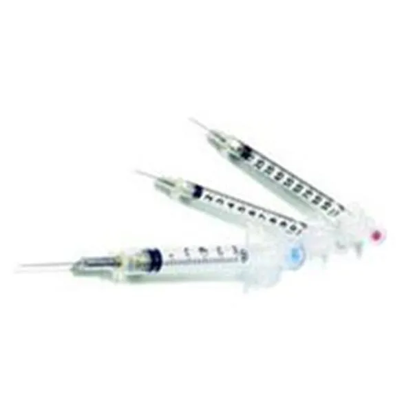 Retractable Technologies - 10151 - Safety Syringe with Hypodermic Needle, 1ml, 25G x 5/8", 100/bx, 8 bx/cs