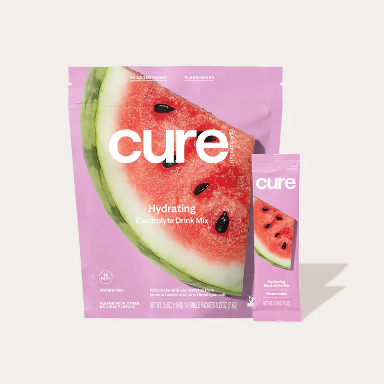 Convatec Cure Medical - HM1005 - Cure Cure Hydrating Electrolyte Mix Pouch, Watermelon, 14 ct