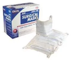 Dukal - 1541 - Surgical Mask Pleated Earloops One Size Fits Most Blue NonSterile ASTM Level 1 Adult