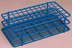 Fisher Scientific - Fisherbrand Poxygrid - 1479311 -  Wire Rack Test Tube Rack  48 Place 16 mm Tube Size Blue 9.5 X 3.38 X 2.5 Inch