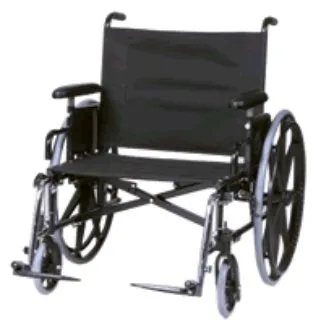 Graham-Field - Regency XL 2002 - 56261850 - Bariatric Wheelchair Regency XL 2002 Full Length Arm Swing-Away Elevating Legrest Black Upholstery 26 Inch Seat Width Adult 600 lbs. Weight Capacity