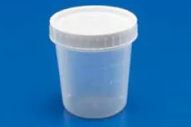 Cardinal - Precision OR Packaged - 17099 - Specimen Container Precision OR Packaged 2-1/2 X 3 Inch 120 mL (4 oz.) Screw Cap Unprinted OR Sterile