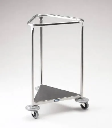 Pedigo Products - P-1120-SS - Hamper Stand Pedigo Rolling Triangular Opening Open Top Without Lid
