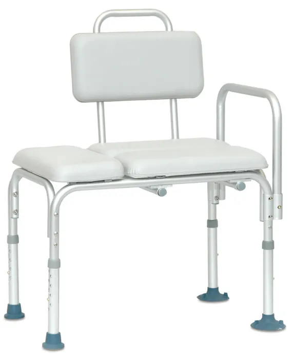 Compass Health Brands - Bstbp - Padded Transfer Bench With Non-Skid Feet, 300 Lb Weight