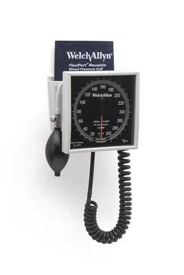 Welch Allyn - 7670-03CB - 767 Mobile Aneroid Sphygmomanometer, Five-Leg Mobile Stand, Adult, Reuseable (Two Piece), 2-Tube Cuff, Premium Inflation Bulb & Valve, Coiled Tube (US ONLY)