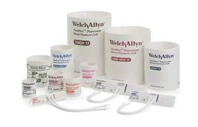 Welch Allyn - FlexiPort - SOFT-11-1MQ - Single Patient Use Blood Pressure Cuff FlexiPort 25 to 34 cm Arm Cloth Fabric Cuff Adult Cuff