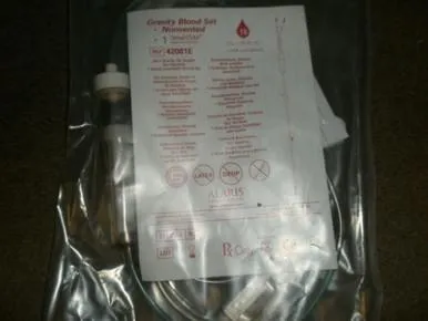 Carefusion From: 42081E To: 42082E - Non-Vented Gravity Blood Set