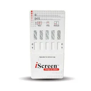 Alere - DOA-654 - Drug Test, 5 Test iScreen&#153; Card, COC, THC, MOR, mAMP, BZO, 25/bx