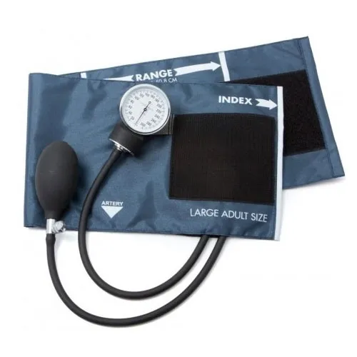 American Diagnostic - From: 775-12XN To: 775-9CN - Standard Aneroid Sphygmomanometer, Large Adult, Navy, Latex free.