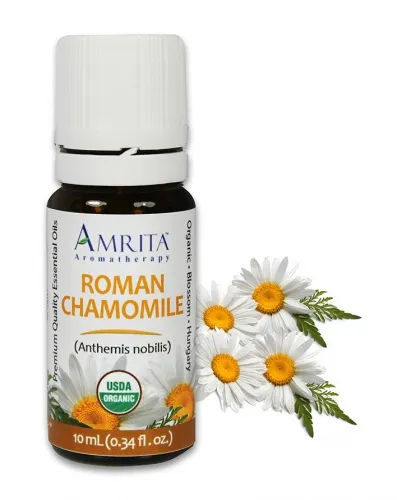 Amrita Aromatherapy - EO3221-1L - Essential Oils - Chamomile, Roman Certified Organic