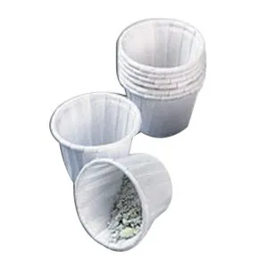 Apothecary Products - From: 90200 To: 90204 - Paper souffle cup, 1/2 ounce, regular, white. One piece cup for an infinite number of hospital, clinic and pharmacy uses.  250 cups per tube.