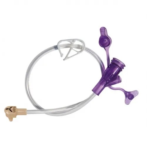 Applied Medical Technology - Applied Medical Tech - From: 8-0222-ISOSAF To: 8-2422-ISOSAF -  2" Right Angle Purple Dual Enfit Y Port Medication Set.