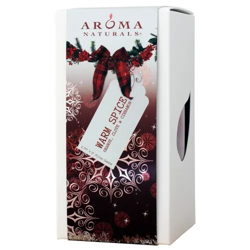 Aroma Naturals - 215914 - Holiday Candles Fresh Forest Boxed Pillars