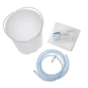 AMSure - Amsino - AS333 - Enema Bag/ Bucket Set, Bucket, Tubing, Pre-Lubricated Tip, Slide Clamp, Soap Packet & Waterproof Drape