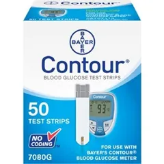 Ascensia Diabetes Care - From: 7080B To: 7090 - Us Contour Microfill Blood Glucose Test Strip, 0.6mL Sample Size, 5sec Test Time, Custom Shape