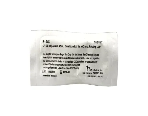 Icu Medical - From: B1048 To: B1050 - IV Extension Set Small Bore 12 Inch Tubing