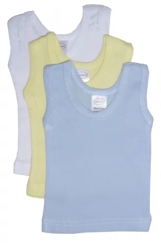 Bambini Layette Infant Wear - From: 035L To: 035S - BLI Bambini Boys Pastel Tank Top 3 Pack