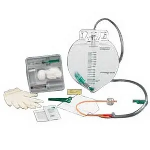 Bard Rochester - Bardex I.C. - 903018 - Bard Home Health Div  Bardex Urine Meter Foley Tray with 18 fr Silver Hydrogel Coated Catheter, 5 cc, Microbicidal Outlet Tube, Sterile