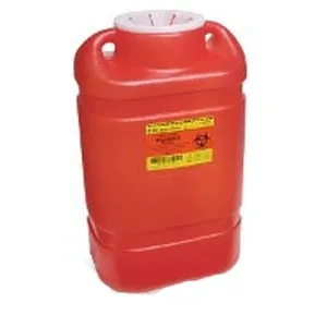 BD Becton Dickinson - BD - 305491 -  Sharps Container  Red Base 18 H X 7 1/2 W X 10 1/2 D Inch Vertical Entry 5 Gallon