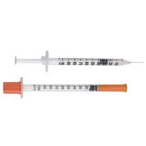 BD Becton Dickinson - 329461 - 1/2cc 28g 1/2 u-100 micropore fine syringe with perm ndl, 100