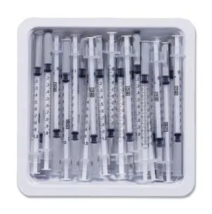 Becton Dickinson - 305537 - Allergist Tray, Permanently Attached Needle, 26G Regular Bevel