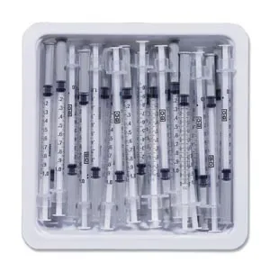 BD Becton Dickinson - 305541 - Becton Dickinson Allergist Tray, Permanently Attached Needle, 27G Intradermal Bevel