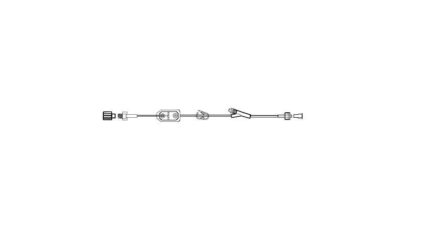 BD Becton Dickinson - From: MP5314-C To: MP5315-C - Extension Set, Pressure Rated Striped, (1) Removable MaxPlus Needle Free Connector, Slide Clamp, Spin Male Luer Lock, Not Made with DEHP, PV, Sterile