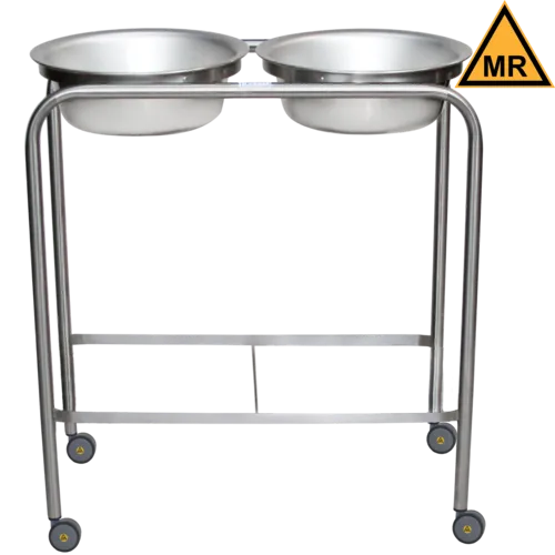 Blickman - From: 0727808000 To: 0727808166 - Snyder Double Basin Solution Stand w/Basin, H Brace (DROP SHIP ONLY)