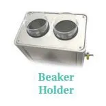 BrandMax - BH1 - Beaker Holder, Stainless Steel, Holds (2) 500 mL Beakers (For Use with 3L, 5L, and 10L Models Only)
