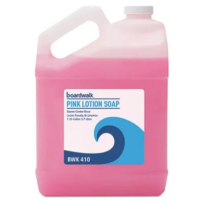 Boardwalk - From: BWK410CT To: BWK410EA  Mild Cleansing Pink Lotion Soap, Floral Lavender, Liquid, 1 Gal Bottle, 4/Carton