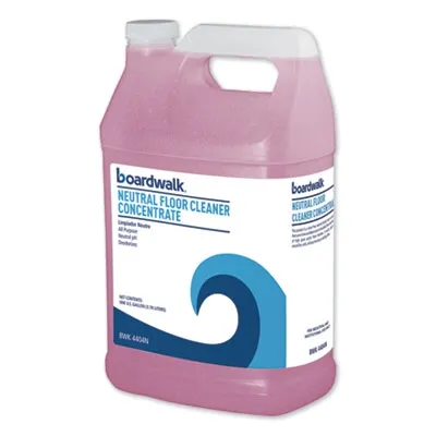 Boardwalk - From: BWK4404N To: BWK4404NEA  Neutral Floor Cleaner Concentrate, Lemon Scent, 1 Gal Bottle, 4/Carton