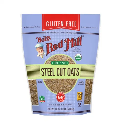 Bobs Red Mill - From: 234166 To: 234167 - Bob's Red MillOats & Oatmeal Gluten Free Organic Steel Cut Oats. resealable bag