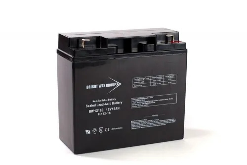 Brightway Batteries - From: BW 12120 To: BW 12260 - 12V 12AH Sealed AGM Battery with .187 fast on terminal