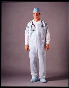 Busse Hospital Disp - From: 212 To: 219 - Fluid Resistant Coveralls, Elastic Cuffs