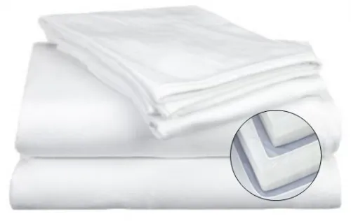Essential Medical Supply - C3052B - Knit Hospital Bed Sheet - Bulk