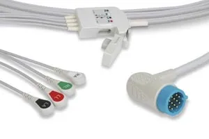 Cables and Sensors - 10028 - ECG Trunk Cable 10 (4 Attached, Snap) Leads,  Medtronic > Physio Control Compatible w/ OEM: 11111-000018, 11111-000020 (DROP SHIP ONLY) (Freight Terms are Prepaid & Added to Invoice - Contact Vendor for Specifics)