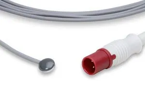 Cables and Sensors - DHP-AS0 - Reusable Temperature Probe, Adult Skin Sensor, Philips Compatible w/ OEM: 21078A, M21078A, 989803100901 (DROP SHIP ONLY) (Freight Terms are Prepaid & Added to Invoice - Contact Vendor for Specifics)
