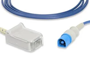 Cables and Sensors - From: E704-430 To: E710-430 - SpO2 Adapter Cable, 110cm, Philips Compatible w/ OEM: CB A400 1006VN, TE1514, NXPH200, B400 0602, M1943A (DROP SHIP ONLY) (Freight Terms are Prepaid & Added to Invoice Contact Vendor for Specifics)