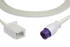 Cables and Sensors - E708M-48R0 - SpO2 Adapter Cable, 220cm, Mindray > Datascope Compatible w/ OEM: 115-020768-00 (DROP SHIP ONLY) (Freight Terms are Prepaid & Added to Invoice - Contact Vendor for Specifics)