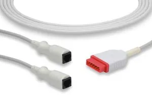 Cables and Sensors - IC-MQ-MX20 - IBP Adapter Cable Medex Abbott Connector, GE Healthcare > Marquette Compatible w/ OEM: 2021196-003, 2021196-004 (DROP SHIP ONLY) (Freight Terms are Prepaid & Added to Invoice - Contact Vendor for Specifics)