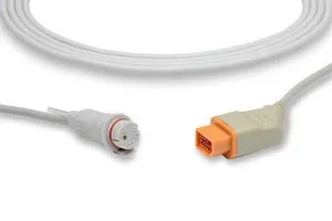 Cables and Sensors - IC-NK2-BD0 - IBP Adapter Cable BD Connector, Nihon Kohden Compatible w/ OEM: JP-900P (DROP SHIP ONLY) (Freight Terms are Prepaid & Added to Invoice - Contact Vendor for Specifics)