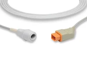 Cables and Sensors - IC-NK2-ED0 - IBP Adapter Cable Edwards Connector, Nihon Kohden Compatible w/ OEM: JP-902P (DROP SHIP ONLY) (Freight Terms are Prepaid & Added to Invoice - Contact Vendor for Specifics)