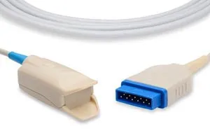 Cables and Sensors - S410-1210 - Direct-Connect SpO2 Sensor, Adult Clip, Compatible w/ Datex Ohmeda Compatible OEM: OXY-F4-GE, TS-F2-GE, TS-F4-GE (DROP SHIP ONLY) (Freight Terms are Prepaid & Added to Invoice - Contact Vendor for Specifics)