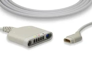 Cables and Sensors - TM-STE50 - ECG Trunk Cable, Long Trunk, 3/5 Leads, Draeger Compatible w/ OEM: 3368391, 5950192, 5950196 (DROP SHIP ONLY) (Freight Terms are Prepaid & Added to Invoice - Contact Vendor for Specifics)